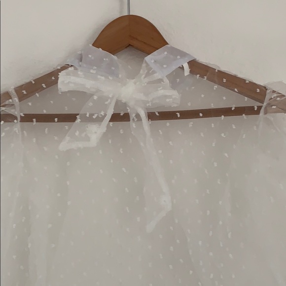 Polka Dot Mesh Top - Picture 9 of 9